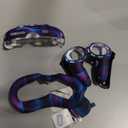 Silicone Cover Set Compatible with Oculus/Meta Quest 3, Touch Controller Grips Cover, VR Shell Cover, Facial Interface Cover, Protective Lens Cover, Tempered Glass Lens Caps (Aurora Blue)