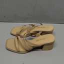 DREAM PAIRS Women's Strappy Heels Block Open Toe Low Heel Chunky Mules Sandals Dress Shoes, Size 38