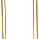 Gold Square Metal Wedding Arch Prop Frame Garden Arbor Flowers Balloon Backdrop Stand Wreath Flower Plant Stand for Wedding Birthday Event Backdrop Decor Indoor Outdoor Use (4PCS)