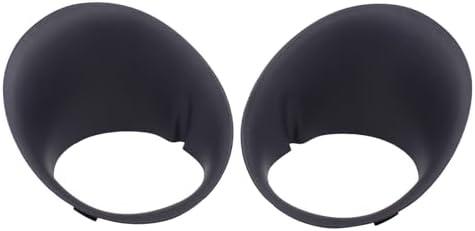MOTOKU Front Driver and Passenger Side Fog Light Bezel for Dodge Ram 1500 2500 3500 4500 5500