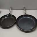 Blue Diamond 9.5 and 11" Frying Pan Skillet Set, Diamond Infused PFAS & PFOA-Free Ceramic Nonstick Pots & Pans, Durable Non Toxic Metal Utensil Safe & Scratch Resistant, Dishwasher & Oven Safe, Blue