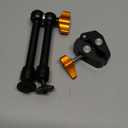 K&F CONCEPT 9.8" Magic Arm Clamp Kit with 1/4" & 3/8" Thread Screw 360 Ball Heads Articulating Magic Arm Camera Mount for Monitor, Flash, LED Light, Microphone, Camera Cage, Action Camera