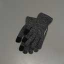 Rahhint Wool Winter Gloves Men Women Fleece lined Knit Gloves with Touchscreen Fingers Insulated Gloves Keep Hand Warm Gift (Medium, Black+white)