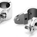 316 Stainless Steel Bimini Top Jaw Slide 7/8 Inch Stainless Bimini Hardware, Heavy Dudy Bimini Top Clamps, Hinged Jaw Slide Marine Bimini Top Hardware Bimini Track Slide Pack of 2