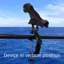 Fishing Rod Holders for Boat, Upgraded Fishing Rod Holder with Enlarge Clamp Innovative Dual-V Shaped Design Fit Round/Square Tube Boat Fishing, Fishing Gifts for Men