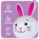 30" Easter Bunny Inflatable Ring Toss Game - Easter Games for Kids with 6 Rings - Weighted Bottom to Keep Inflatable Rabbit Upright - Family Outdoor Easter Party Games for Kids and Adults