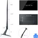 Universal TV Stand Table Top for 27 to 85 Inch LED LCD Flat Screen TV, Height Adjustable Leg Stand Holds up to 110lbs, VESA up to 1000x800mm (ML2785)
