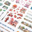 2 x 350Pcs Street Scene Stickers, Water Bottle Stickers for Teens, Phone Laptop Skateboard Sticker, Bulk Aesthetic Sticker Packs for Boys Girls Teacher
