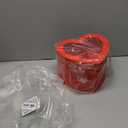 UNIKPACKAGING Premium Quality 2 Layer Heart Shaped Flower Box, Floral Gift Box, with Lids, Size 9x8x6.5, for Luxury Style Flower Arrangements (Red)