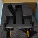 Cobbe Bathroom Faucets for Sink 3 Hole, Matte Black Bathroom Sink Faucet Square 4 Inch Centerset with Pop-Up Drain, 2 Handle and 2 Supply Hoses, Lead-Free Stainless Steel for Vanity, Rv, Farmhouse