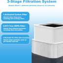 (2-Pack) 211+ Replacement Filter Compatible with Blue Pu-re 211+ Air Cleaner Purifier Series, 2 Stage Filtration System of H13 True HEPA and Activated Carbon Filter