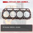 Cylinder Head Gasket, 4900345 4900969 Replacement for Doosan Daewoo Forklift D20S D25S D30S for Cummins Engine A1700 A2300