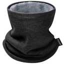 TICONN Neck Gaiter Face Cover Scarf, Neck Warmer Breathable Sun & Wind-proof for Skiing Fishing Hiking Cycling (Knitted Fleece, Black)