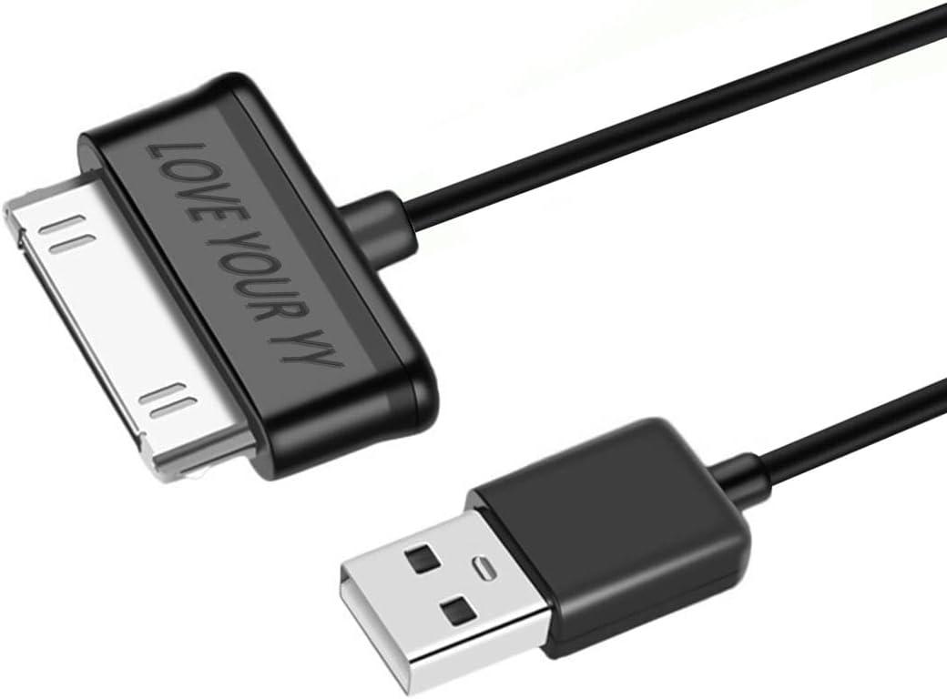 Charging Sync Data Charger Cable Cord-30-Pin Compatible for Old Samsung Galaxy tab 2 10.1 8.9 7.7 7.0 Plus inch N8000/N8013/SGH-I497, GT-P5113, GT-P7510 Tablet (Black)