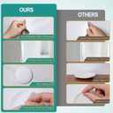 10-Pack Door Stoppers Wall Protector, [3.15"] Large White Silicone Door Bumpers with Strong Thickened Adhesive,Shock Absorbent Door Knobs Wall Protectors to Cover up Damage and Protect Wall Surfaces