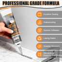 JAOJAO Gray Silicone Caulk Without Cracking or Peeling Long-Lasting Joints | Waterproof & Weatherproof Perfect Seal for Doors Windows Siding Roofing Interior and Exterior Use No Caulk Gun Needed,100g