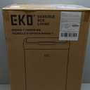 EKO Mirage-T 50 Liter / 13.2 Gallon Touchless Rectangular Motion Sensor Trash Can, Brushed Stainless Steel Finish