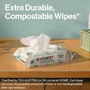 The Honest Company Clean Conscious Multi-Use Wipes Unscented Hypoallergenic Baby for Sensitive Skin 99% Water Plant-Based Compostable Geo Mood 288 Count (72 Count (Pack of 4))