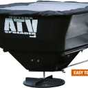 Buyers Products ATVS100 ATV Broadcast Spreader with Rain Cover, 100 lb Capacity, Rear Rack Mount, Poly Hopper, 12V Motor, for Seed, Fertilizer, Salt & Feed, All Season Use, ATV Accessories & Lawn Care