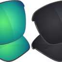 Galvanic Replacement Lenses for Oakley Thinlink OO9316 | Thinlink Asian Fit(AF) OO9317 Sunglasses - Multiple Choices (Jade + Black - Combo Pack)