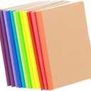 24 Pack A5 Kraft Notebooks, 60 Lined Pages Travel Journal Bulk, Soft Cover Notebooks for Women Girls Students, Making Plans Writing Memos Office School Supplies, 8.3 X 5.5 in