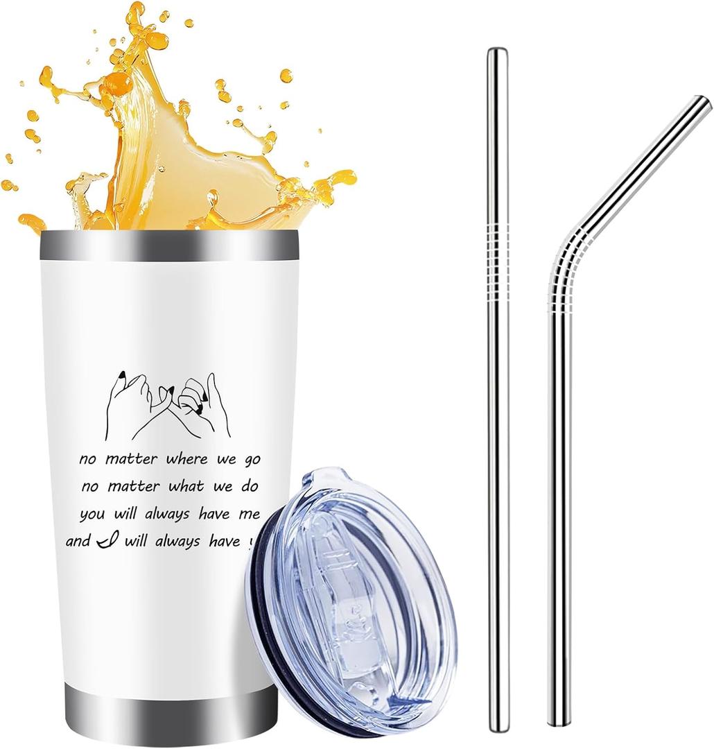 Sister Gifts From Sisters Stainless Steel Tumbler 20oz Gifts for Women Unique Gift For Sister Soul (no matter)