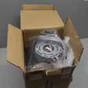 UpgradedSemi Flush Mount Ceiling Light, Black Industrial Ceiling Light Fixtures, Farmhouse Light Fixture for Hallway Stairway Garage Living Room Dining Room BalconyNot waterproof, Not for Outdoor