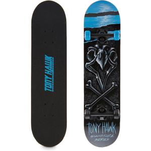 Tony Hawk 31" Skateboard - Signature Series 1 Skateboard with Pro Trucks, Full Grip Tape, 9-Ply Maple Deck, Ideal for All Experience Levels