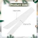 White Wreath Sash, Wreaths Scarf Blank Wreath Sash for Front Door Wedding Party Door Farmhouse Christmas Craft