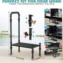 Widened RV Stairs with Handrail, Step Ladder for RV, SUV & Truck, Outdoor Spa, Hot Tub Steps, Make You Stand Higher Without Any Risk