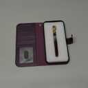 OCASE for iPhone 16 Pro Max Case Detachable Wallet Case with Card Holder, 2 in 1 Pu Leather Flip Folio with RFID Blocking Stand Wrist Strap Shockproof Phone Cover 6.9 Inch 2024, Dark Purple