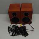 Computer Speakers for Desktop PC, Active Bookshelf Speaker with 3 Carbon Fiber Woofer and Silk Film Tweeter ,Supports Bluetooth 5.3, USB-C, AUX/RCA Input for Record Player TV - Brown Stereo Set