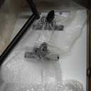 Adjustable Side Table TV Tray, C Shaped End Table, Small Bedside Table, Mid Century Modern Accent Nightstand for Living Room, Bedroom, Corners and Office (White)