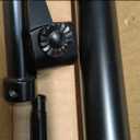 YunNephele Ceiling Curtain Rod 56-108 inch Matte Black,Adjustable Metal Single Window Curtain Rods Set,1 inch diameter Hanging /Wall Mount Drapery Rod