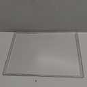 Hiddin Clear Acrylic Pet Feeder Overflow Tray, Modern Spill Mat for Dogs and Cats, Protects Floors from Water and Food Mess, Durable Lucite Design, Easy to Clean, Pairs with Elevated Dog Bowl Stand