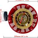 GX390 Recoil Starter Pull Start for Honda GX340 GX610 GX620 11hp 13hp 28400-ZE3-W01 28400-ZE3-W01ZA and Clones 339c 389cc 420cc 439cc 459cc Red for Pressure Washers Generators etc.