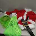 brableewear Christmas Green Giant Monster Costume for Kids Boys Christmas Furry Suit Santa Outfits Christmas Cosplay Costume, M