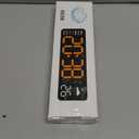 Digital Wall Clock, Digital Clock Large Display with Remote Control, Corded LED Alarm Clocks with Date, Week, Temp, Humidity, Auto DST, Countdown, for Living Room Bedroom Classroom Office (Blue)