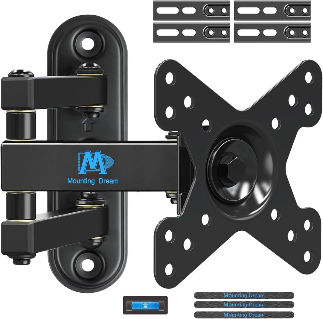 Mounting Dream Monitor Wall Mount for Most 17-39 Inch (Some up to 42 inch)UL Listed TV Mount TV Bracket with Articulating Arms Tilt Swivel Extension Rotation, Up to VESA 200x200mm and 33 lbs, MD2462