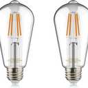 helloify Edison ST19(ST64) WiFi LED Smart Bulb, Filament Vintage Style, Tunable White Changing, Compatible with Alexa Google Home (No Hub), E26, 2700K-6500K, 2Pack, Daylight White, 5watt