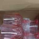 6 Pcs Vintage Goblet Plastic, Clear Wine Glasses Charming Vintage Decorative Plastic Cups Set, Mixed Drink Glasses, for Bars, Wedding, restaurants, Baby Shower and Elegant Dinners (Pink)