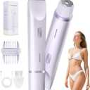 Bikini Trimmer for Women  Gentle Electric Razor for Sensitive Areas, Waterproof USB-C Rechargeable Shaver for Body & Face, Stocking Stuffers Holiday Gift Lavender