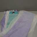 XiDi Curtains for Bedroom Decor, Rainbow PinkPuGreen-52-90