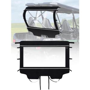 Soft Back Windshield Compatible with KAWASAKI Teryx - Dustproof, Rainproof, and Cold Air Proof - Ideal for KAWASAKI TERYX 4 800 Owners - Fits TERYX 4 800 2013-2023 Models