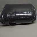 CozyLux Queen Comforter Set Black, 7 Pieces Pintuck Bed in A Bag, Premium Black Comforter Queen Size, Pinch Pleat Bedding Sets with Comforter, Sheets, Pillowcases & Shams