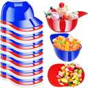 Alaeseje 36 Pack Plastic Baseball Helmet Bowl,8 oz Mini Ice Cream Dessert Baseball Cap Bowls,Party Snack Cups for Birthday Party Supplies