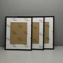 16x20 Picture Frame Set of 3, Display Poster 11x14 with Mat or 16 x 20 Without Mat, Light Weight and High Transparent 16 by 20 Frame for Wall - 3 Pack/Black/16 x20