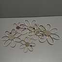 Thyle 6 Pcs Daisy Wall Decor Wooden Daisy Wall Art Flowers Signs Hanging Plaque for Home Nursery Bedroom Farmhouse Bathroom Decorations Housewarming Gifts (Multicolor)