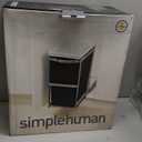 simplehuman 30 Liter / 8 Gallon Under Counter Kitchen Cabinet Pull-Out Trash Can, Heavy-Duty Steel Frame
