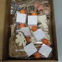 Maitys 21 Pcs Thanksgiving Tiered Tray Decor Set Fall Pumpkin Gnome Truck Scarecrow Wood Sign Rustic Farmhouse Decor Hello Fall Wood Bead Decorative Tabletop Sign for Autumn Thanksgiving Day(Vintage)